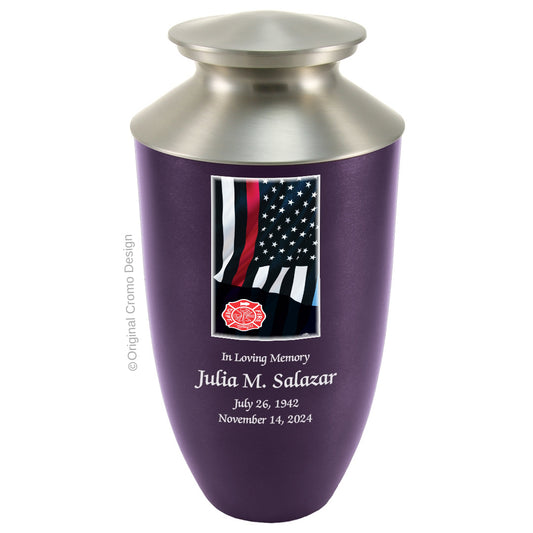 Cromo 1916 Monterey Purple - Thin Red Line Flag with Fire Emblem